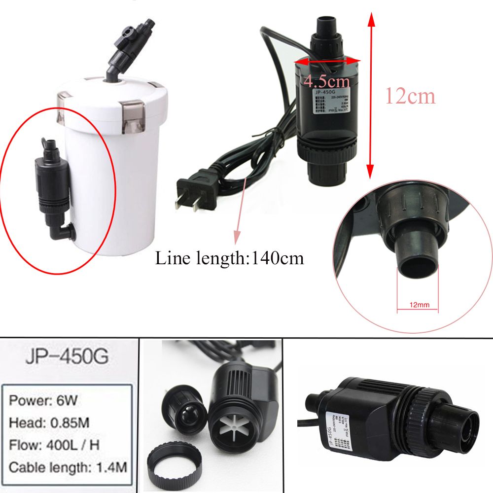 HW-602B/HW-603B Portable Fish Tank Accessories Cleaner Inlet Outlet Tube Pipe External Parts Aquarium Filter Water Pump OUTLET PIPE