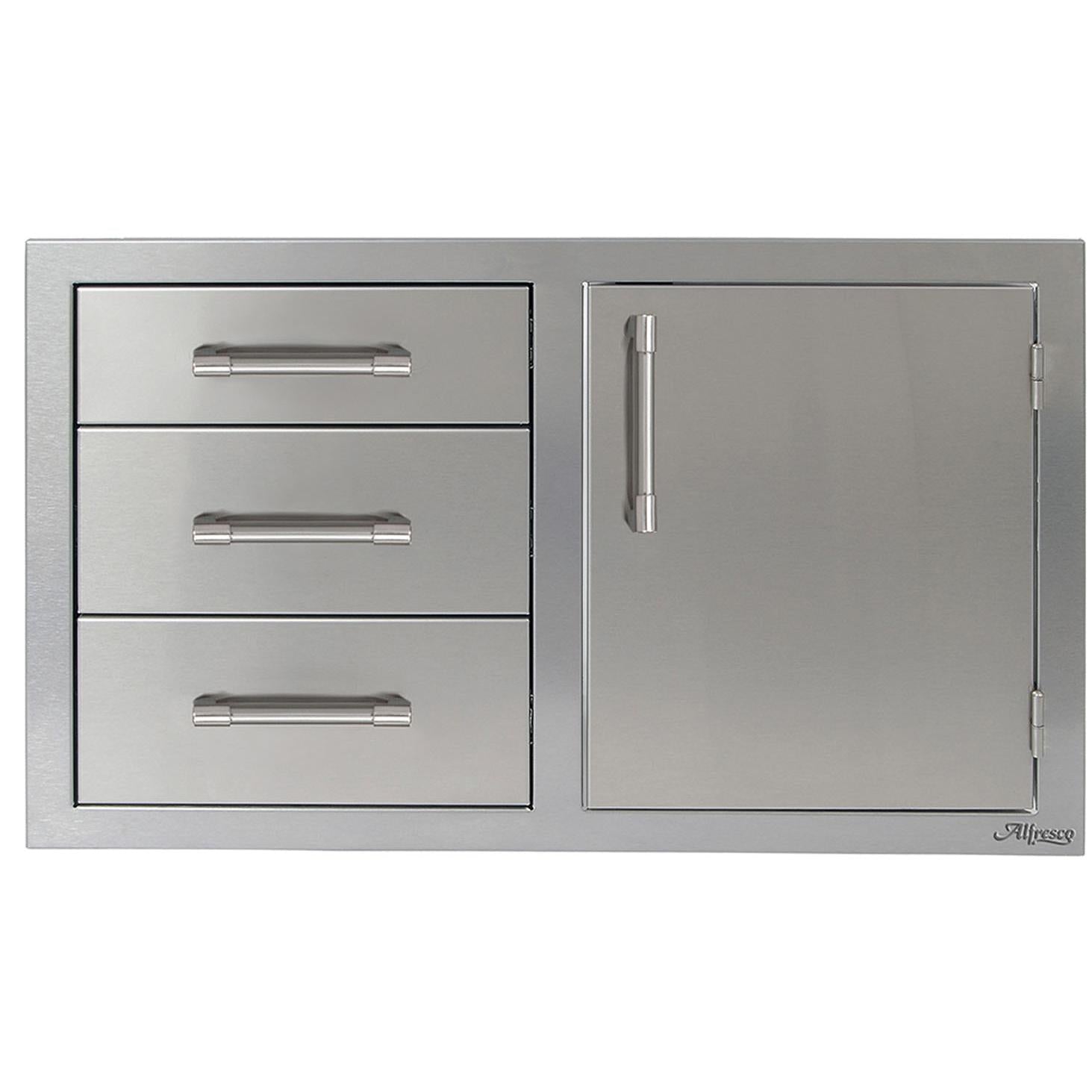 Alfresco 32 Three Drawers With Door Options AXE-DDC