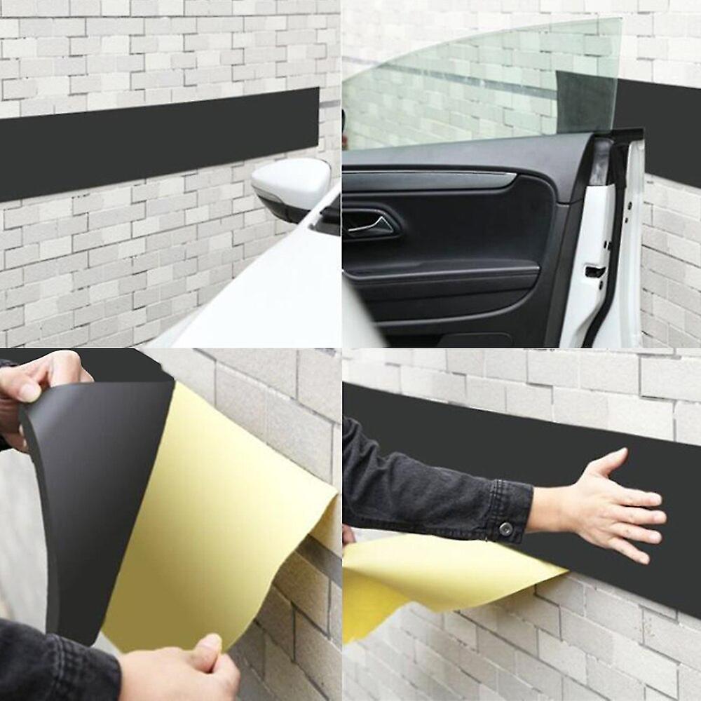 200cm X 20cm Car Door Protector Garage Rubber Wall Guard Bumper Safety Parking Parapet Bumper