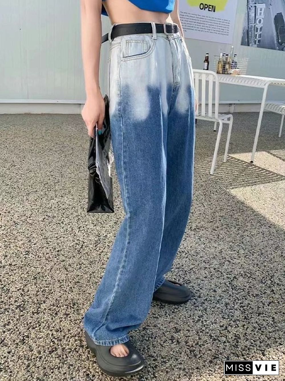 Bleached Y2K Boyfriend Jeans