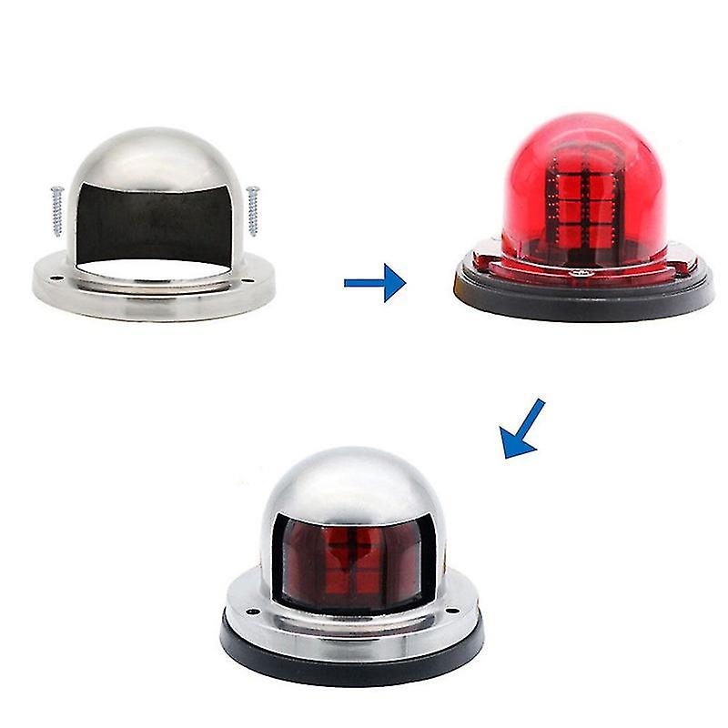 One Pair Led 12v Navigation Lights Red And Green Lights Marine Sailing Signal Lights