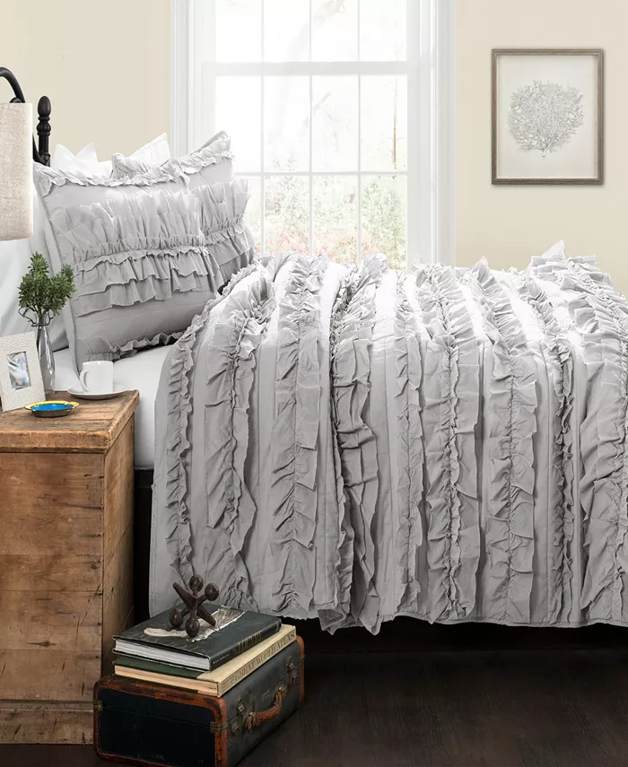 Lush Dandeacute;cor Belle Ruffle 2-Piece Twin Quilt Set