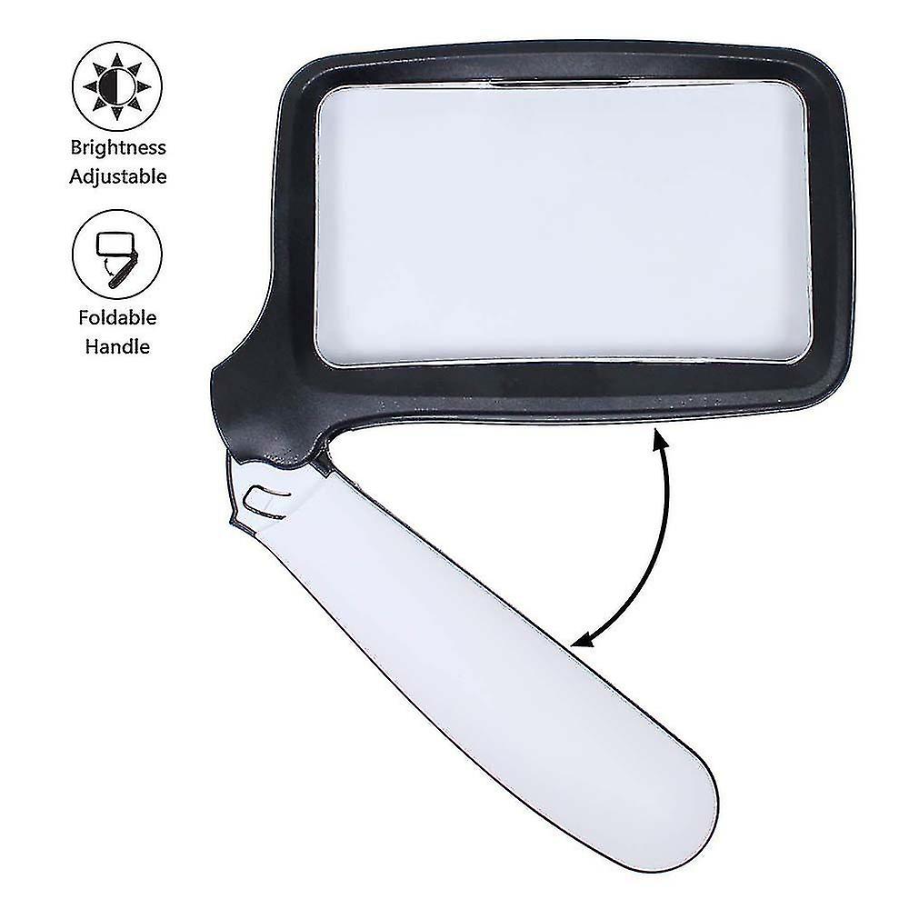 Magnifying Glass，magnifier For Reading With Led S- Lar 2x