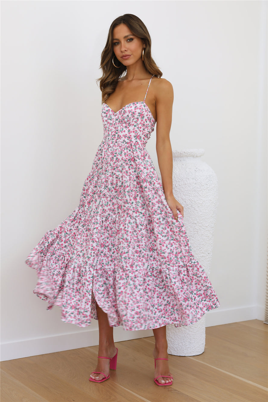 Blooming Girl Maxi Dress PINK