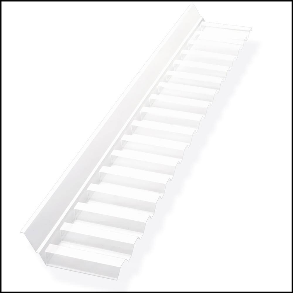Suntuf 4 ft. Clear Polycarbonate Wall Connector Flashing 108657