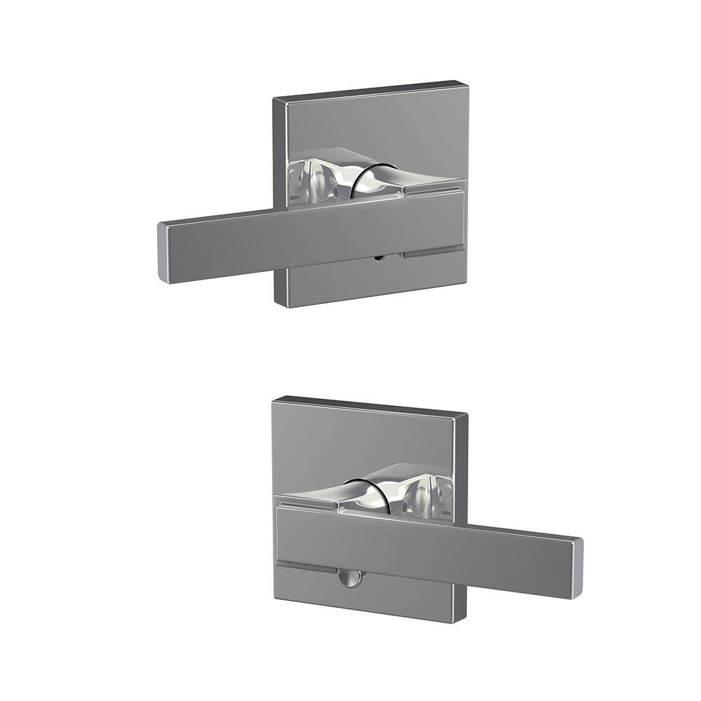 Schlage Custom Northbrook Bright Chrome Combined Interior Door Handle with Collins Trim FC21 NBK 625 COL