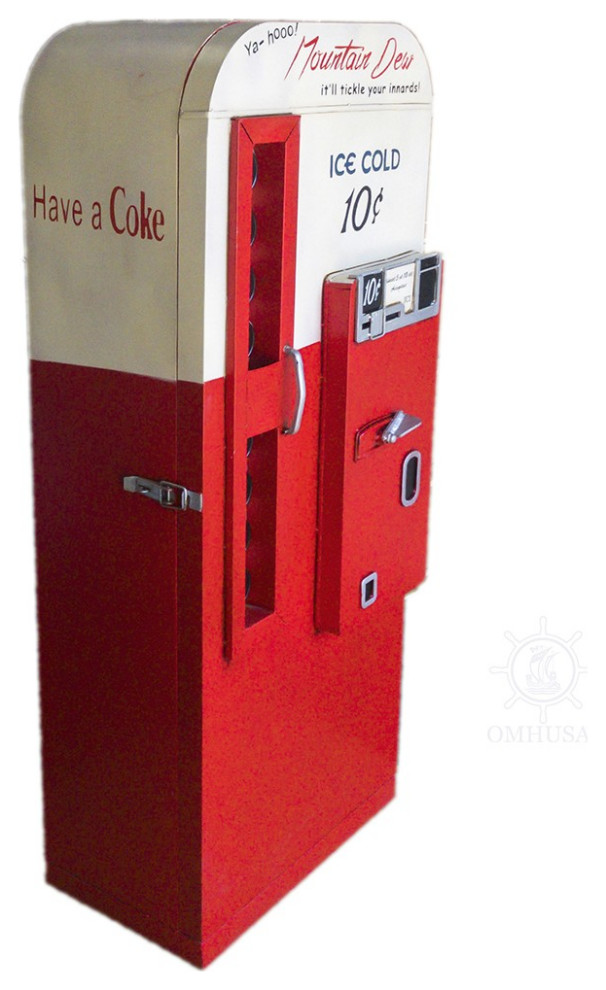 Coca Cola Vending Machine Storage   Eclectic   Accent Chests And Cabinets   by HomeRoots  Houzz