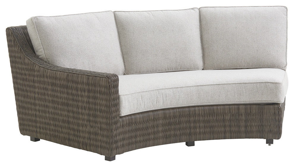 Curved Sectional Armless Sofa   Sectional Sofas   by Lexington Home Brands  Houzz