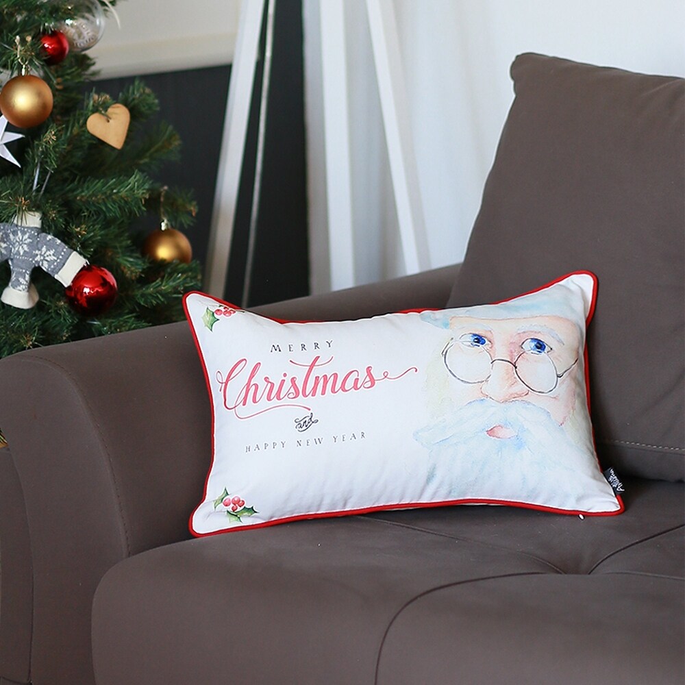 Merry Christmas Printed Throw Pillow Cover Christmas Gift 12\