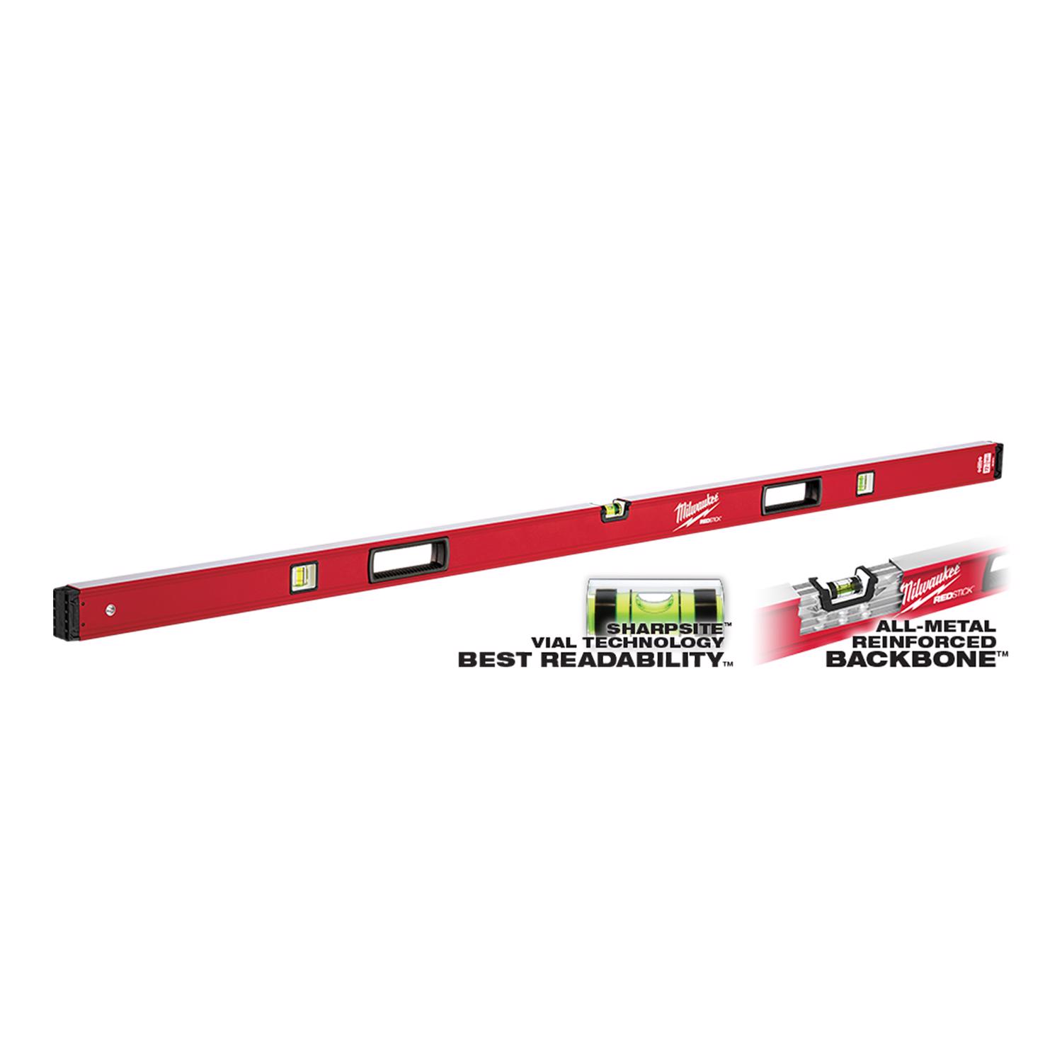 MW Redstick 72 in. Aluminum Box Level