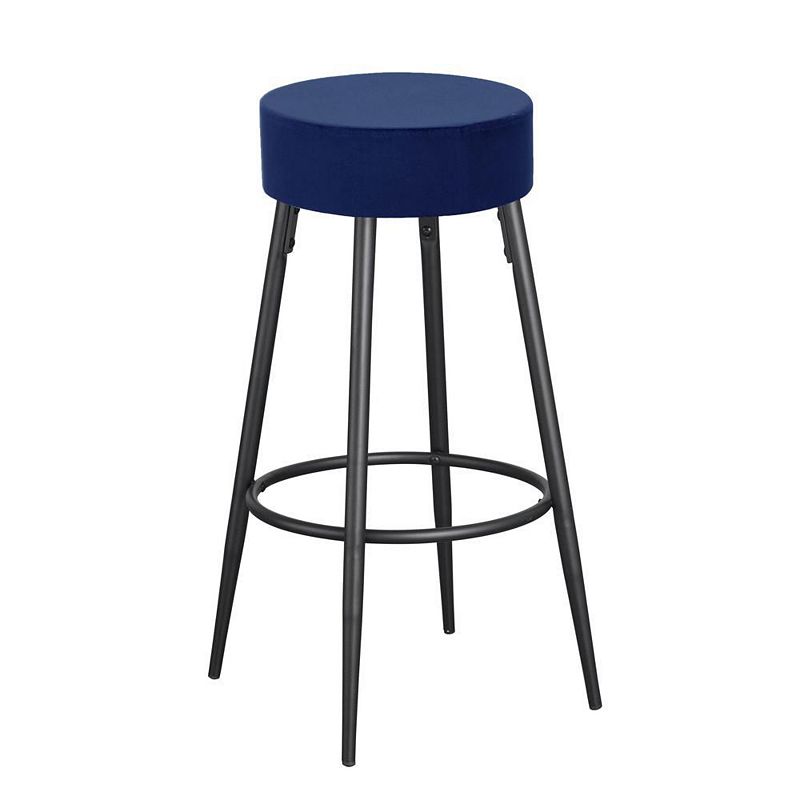 Best Master Furniture Wyoming Velvet Bar stools， Set of 2