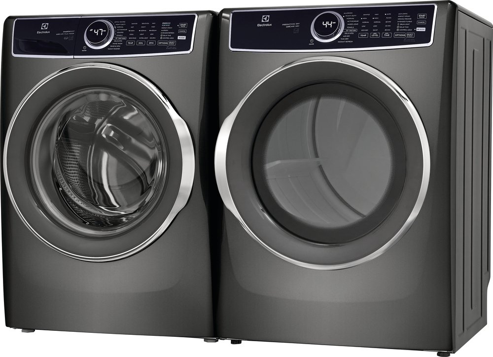 Electrolux 8 Cu. Ft. Titanium Front Load Perfect Steam Gas Dryer With LuxCare Dry And Instant Refresh