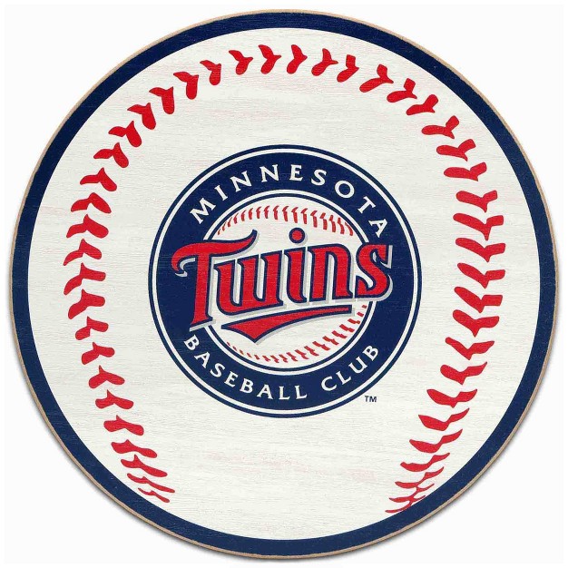 Mlb Minnesota Twins Baseball Wood Sign Panel