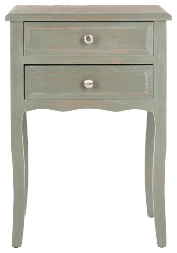 Lori End Table With Storage Drawers  Amh6576B   Farmhouse   Side Tables And End Tables   by BisonOffice  Houzz