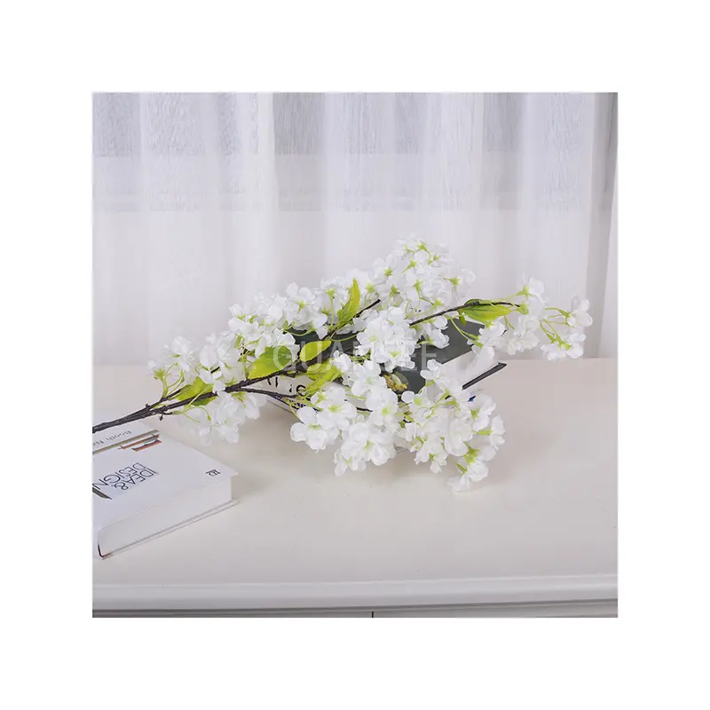 Indoor decoration flower branch white pink wedding centerpieces artificial flower artificial cherry blossom tree branches