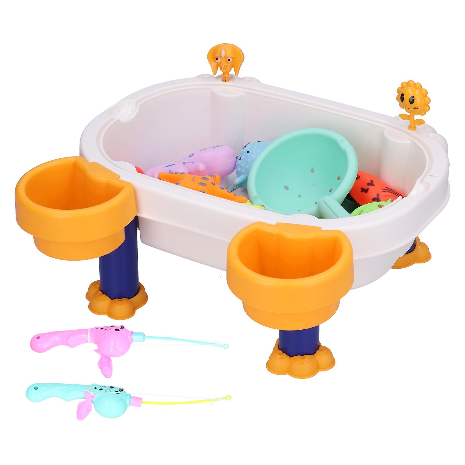 Magnetic Fishing Pool Game Set Interactive Floating Fish Ocean Sea Animals Children Toy