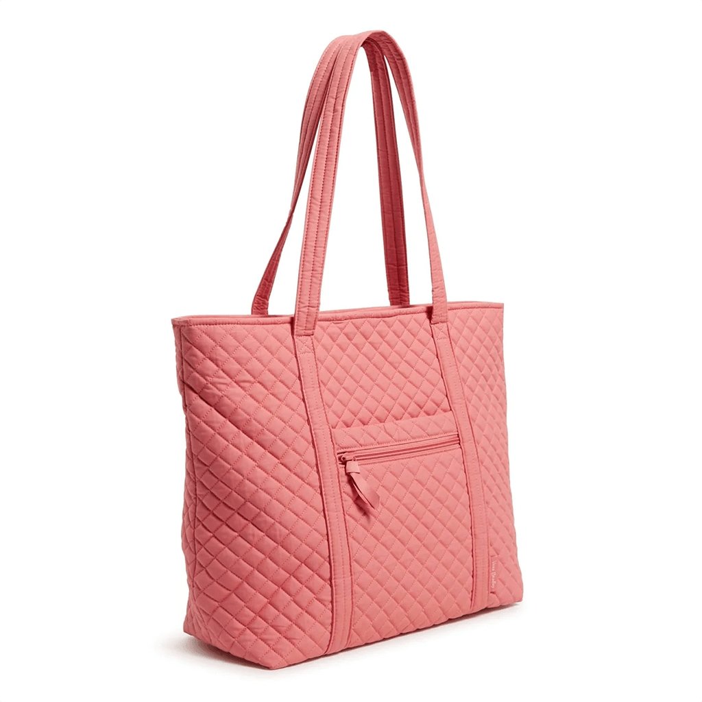 Vera Bradley  Vera Tote Bag In Recycled Cotton Terra Cotta Rose