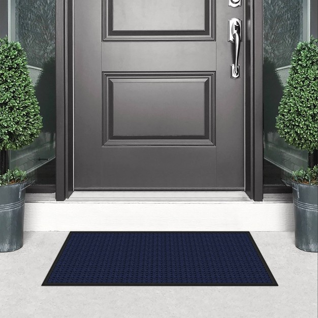 2 x27 x3 x27 Absorba Doormat Blue Apache Mills