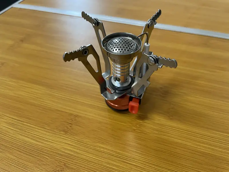 High quality Portable Mini  outdoor camping gas stove Hiking cooking burner Backpacker Cook Stove lighter stove for camp