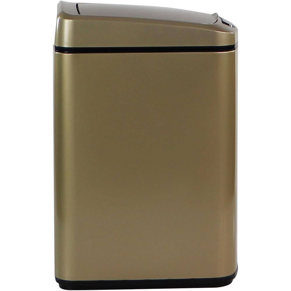 Hanover 3.2 Gal. Gold Metal Household Trash Can with Sensor Lid HTRASH12L-2