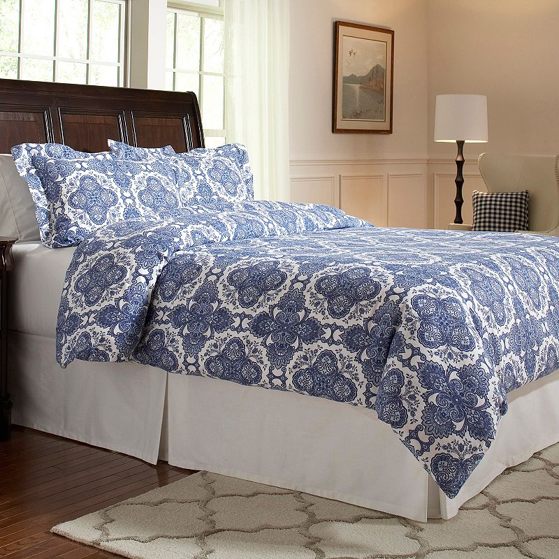 Pointehaven Alpine Flannel Duvet Cover Set