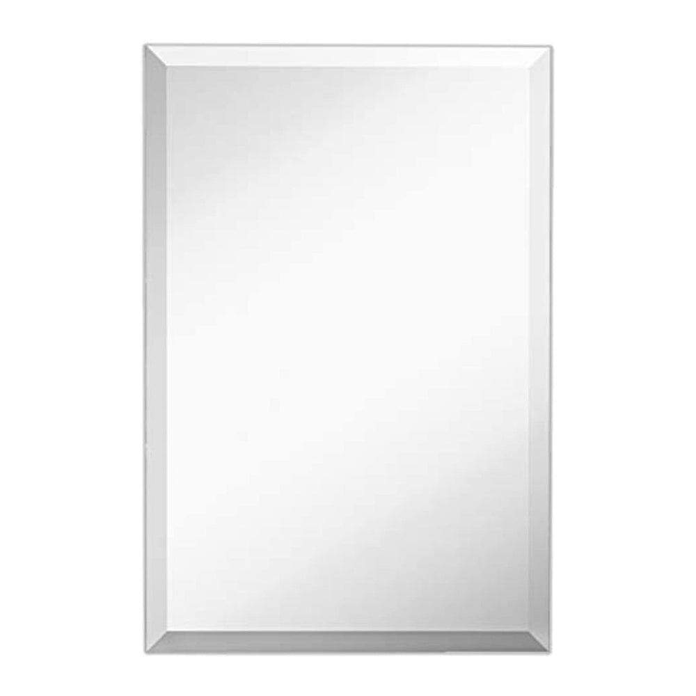 Large Simple Rectangular Streamlined 1 Inch Beveled Wall Mirror (16