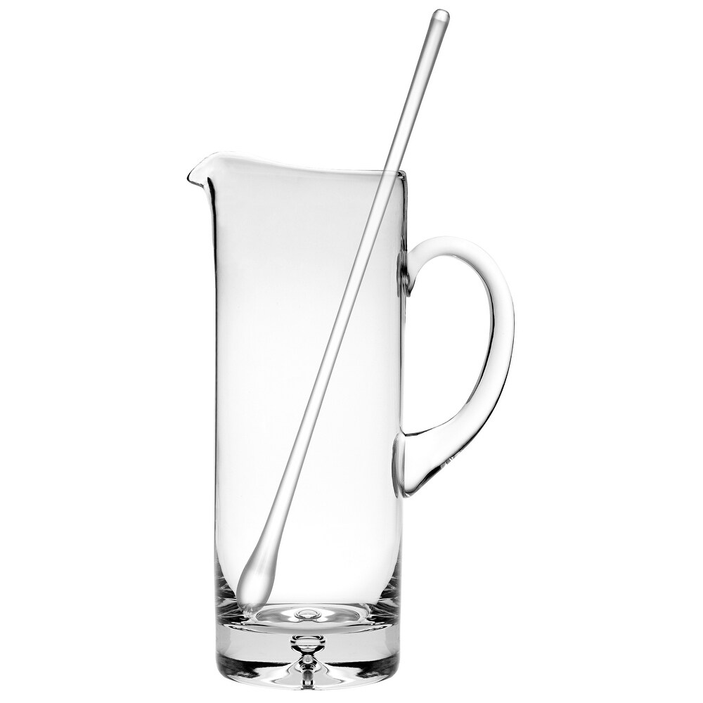 Majestic Gifts Inc. Glass Pitcher W/ Glass Stirrer 40 oz. 10\