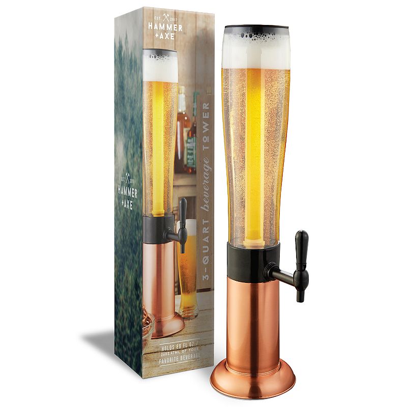 Hammer and Axe 3-Quart Beverage Tower