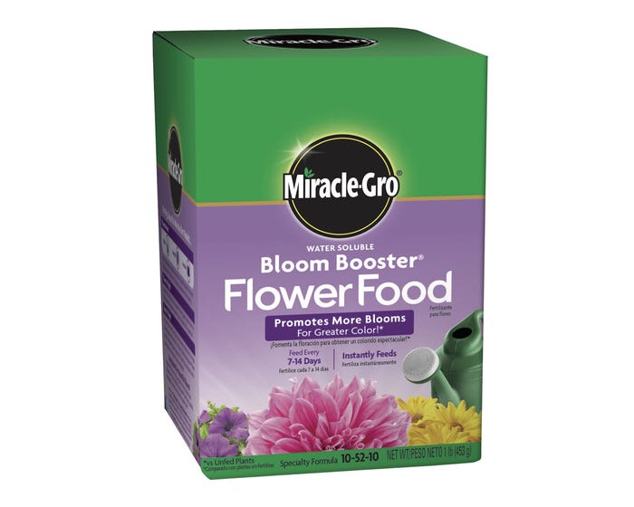 Miracle-Gro Water Soluble Bloom Booster Flower Food， 1 lb. - 1360011