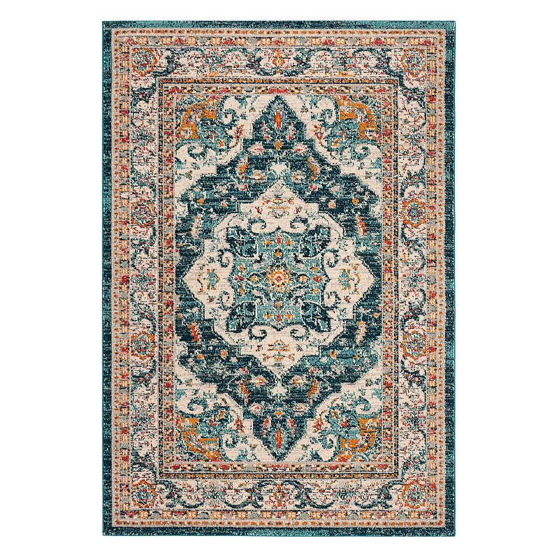 Safavieh Phoenix Jade Framed Medallion Rug