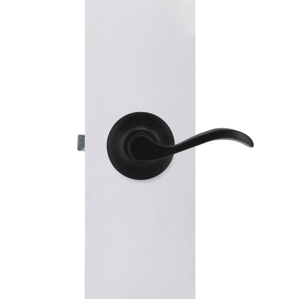 Defiant Naples Matte Black HallCloset Door Lever 32LYEX903B