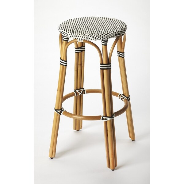 Classic Rattan Bar Stool - 30