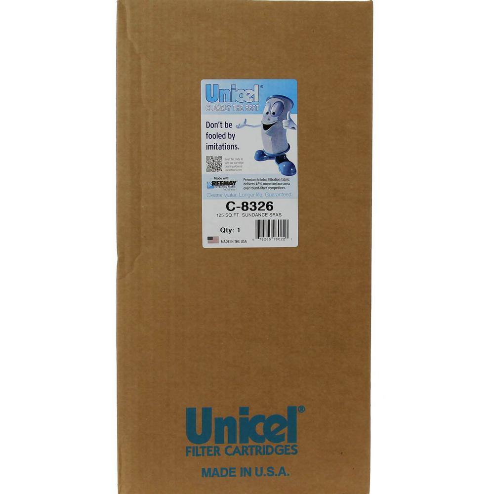 Unicel 8.44 in. Dia 125 sq. ft. Spa Replacement Filter Cartridge C8326