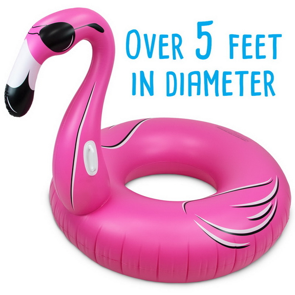 Brybelly 5Ft Wide Flamingo Float