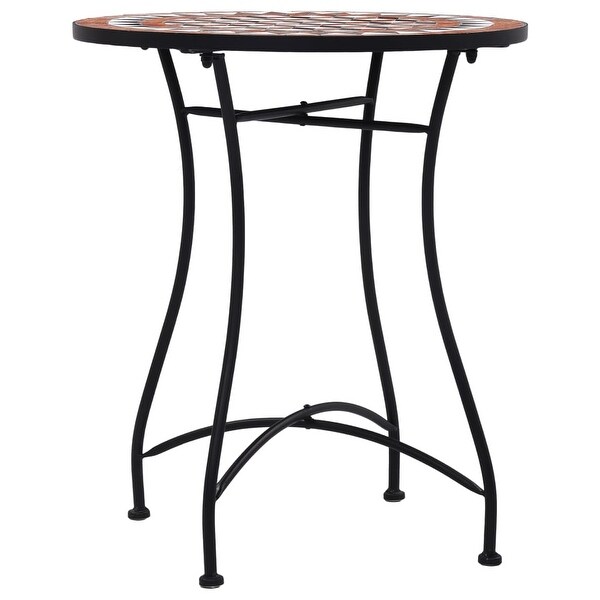 vidaXL Mosaic Bistro Table Brown 23.6