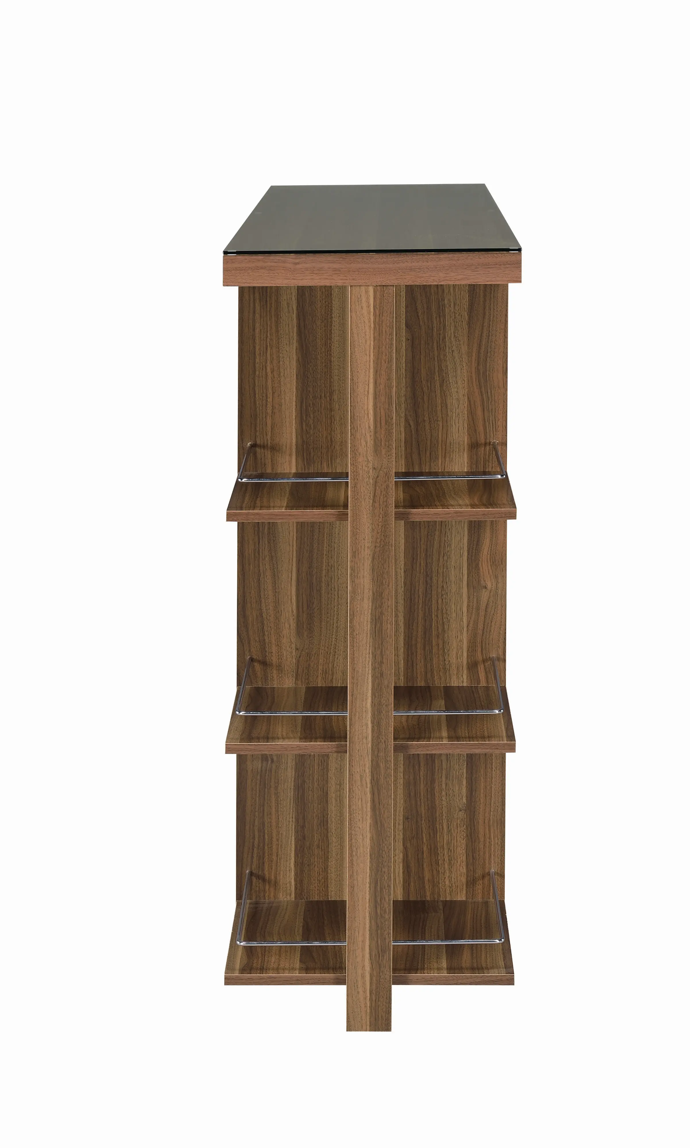 Walnut Transitional Bar Unit - Ambros Collection