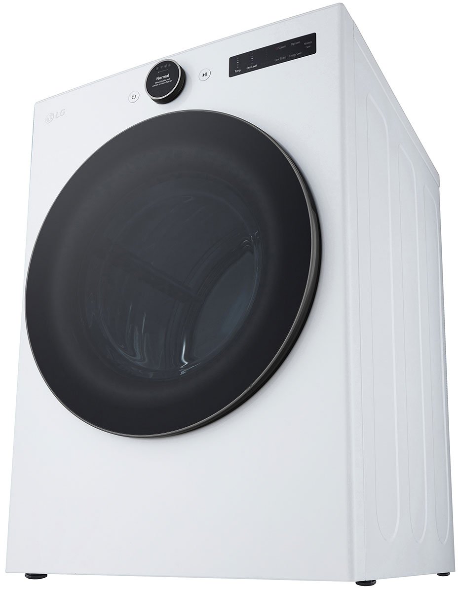 LG 7.4 Cu. Ft. White Smart Front Load Electric Dryer With AI Sensor Dry and TurboSteam