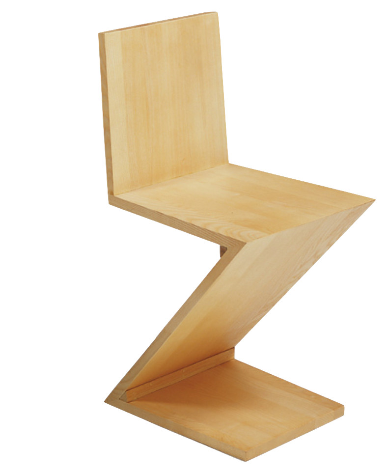 Gerrit Thomas Rietveld Zig Zag Chair   Contemporary   Dining Chairs   by Malik Gallery Collection  Houzz