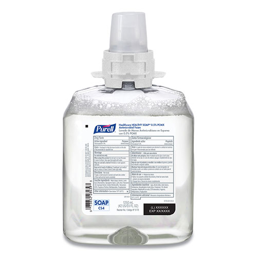 Gojo Purell Healthcare HEALTHY SOAP 0.5% PCMX Antimicrobial Foam | For CS4 Dispensers， Fragrance-Free， 1，250 mL， 4