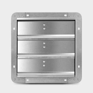 Aoibox 7 in. Aluminum Shutter Exhaust Fan in Silver High Speed 1680 RPM 760 CFM 2-Pack SNMX5170