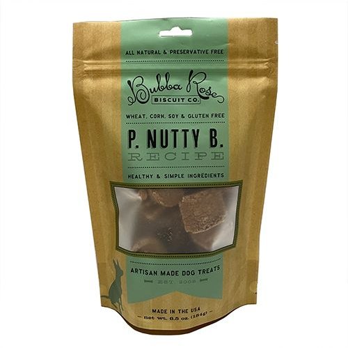 Bubba Rose Biscuit Co. P. Nutty B. Dog Treat， 6.5-oz bag