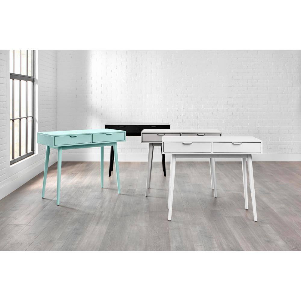 StyleWell Amerlin Shadow Gray Wood Desk (39.37 in W. X 31.5 in H.) DK1807222-GRY