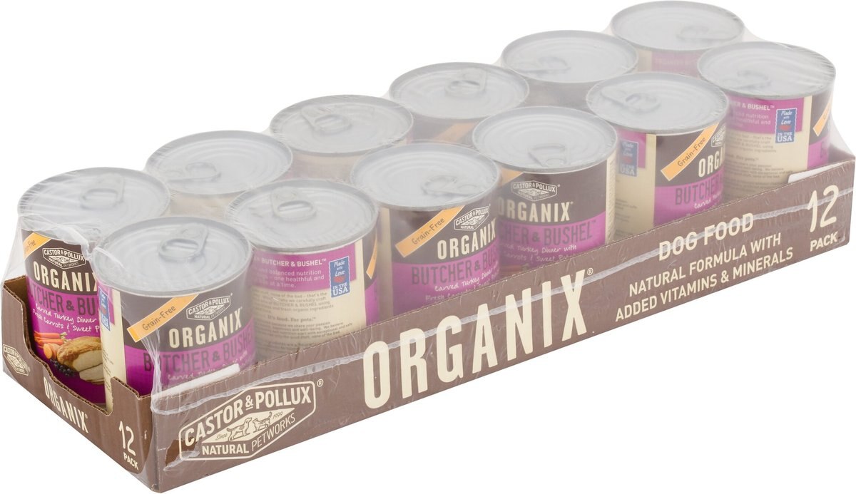 Castor and Pollux Organix Grain-Free Butcher and Bushel Organic Carved Turkey Dinner in Gravy Adult Canned Dog Food