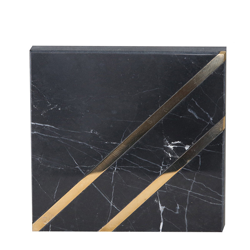 Black Marble Coaster Hexagon Fb-T1923B