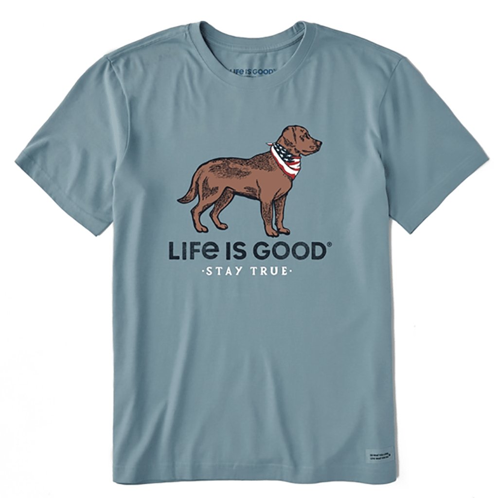 Life Is Good  Men's Stay True Dog Crusher-Lite Tee