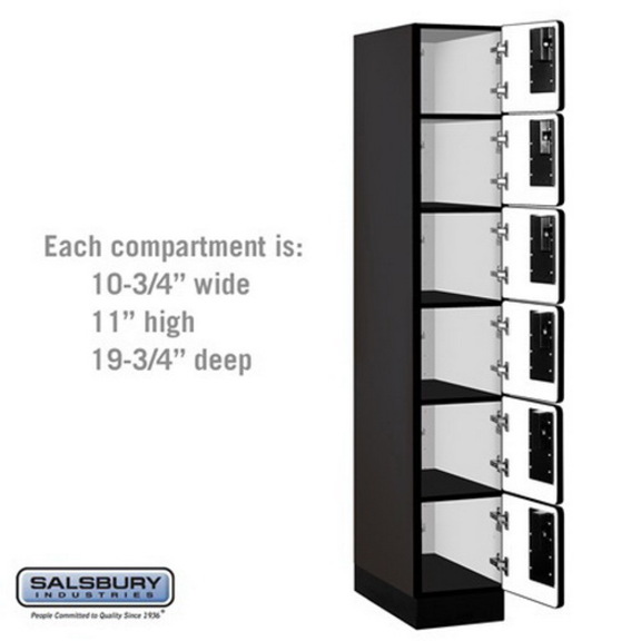 Salsbury Industries 12 Wide Six Tier Box Style De...