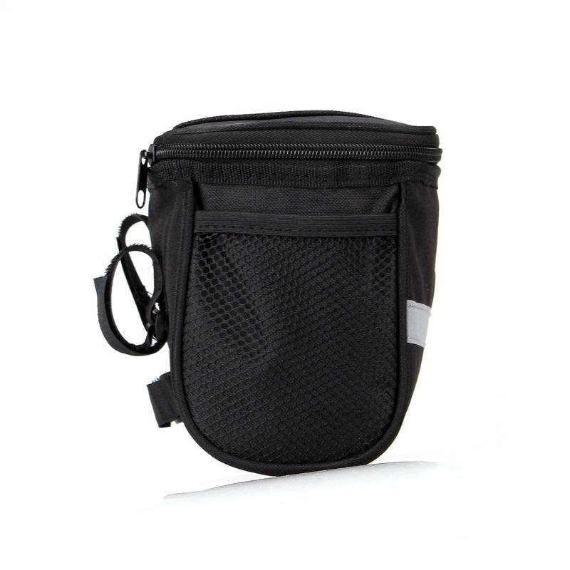 Multifunctional Bike frame handlebar storage bag with reflective strip and waterproof compartment for phone