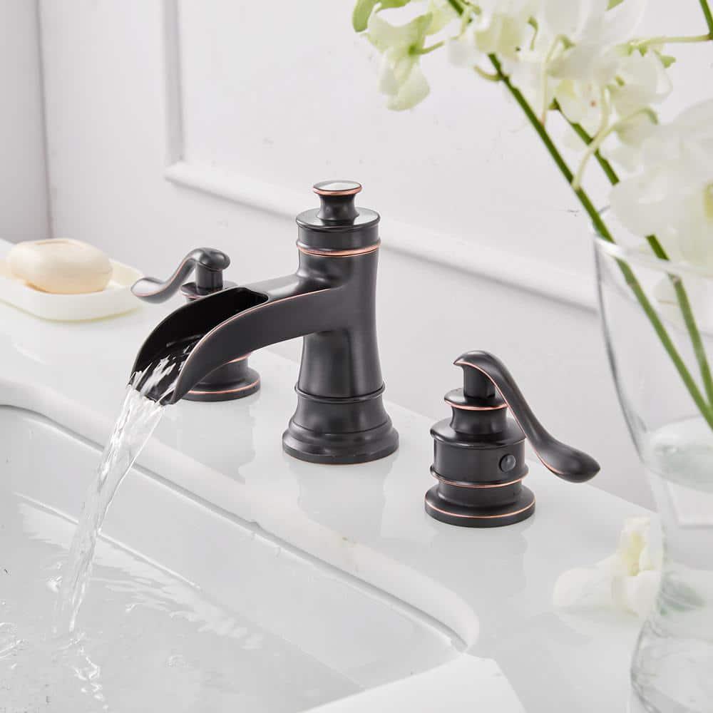 BWE 8 in Widespread 2Handle Bathroom Faucet in Spot Resist Oil Rubbed Bronze