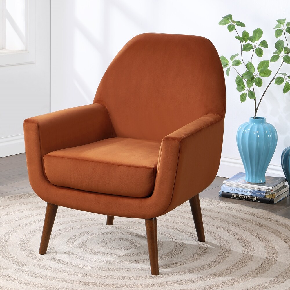 Adrian Mid Century Velvet Arm Chair by Greyson Living