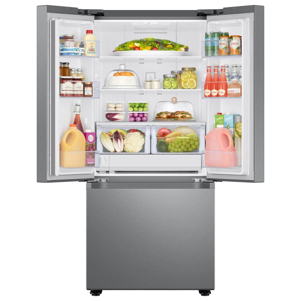  22 cu. ft. 3-Door French Door Smart Refrigerator in Fingerprint Resistant Stainless Steel RF22A4121SR